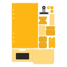 Keepsake Studio Planner (Spellbinders) - Die Set Turn the Page / Page Flap with Pocket